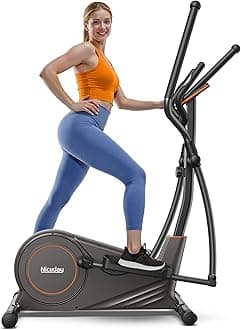 Niceday Elliptical Exercise Machine, Elliptcal Machine for Home, 15.5IN Stride Elliptical Machine, Elliptcal Training Machine with 16 Level Resistance, 400LBS Loading Capacity