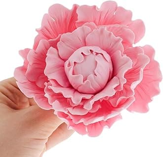 Cake Flowers – Gumpaste Flower for Cakes - Pink Peony Decoration for Cakes - Handmade - 1 Count – by Global Sugar Art and Chef Alan Tetreault