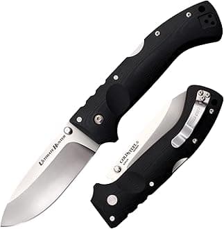 Cold Steel Ultimate Hunter 3.5" S35VN Razor-Sharp Blade 5" G-10 Easy-to-Grip Handle Hunting Folding Knife with Tri-Ad Locking Mechanism