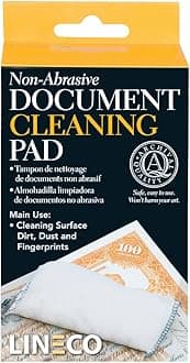 Lineco Document Cleaning Pad, 3-inch Length, White