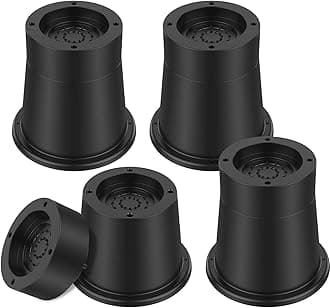 4 Pcs Furniture Risers, 3 inch Chair Leg Block Rubber Heavy Duty Furniture Raisers Stand, Round for Sofa Bedpost Sofa Riser Supports Up to 6000 lbs, Aid Raising Lifting for Couch Feet Desk