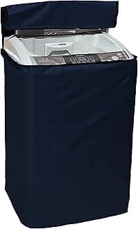 Yellow Weaves Waterproof & Dust-Proof Top Loading Fully Automatic Washing Machine Cover(Dimensions- 63x63x93 cm, Blue)