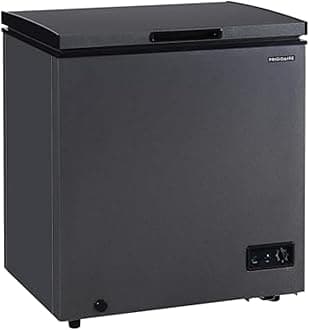 Chest Deep Freezer, 5 Cu. Ft. Capacity, Granita Rugged Design-Adjustable Thermostat-Removable Vinyl Coated Wire Basket-Easy Defrost Drain