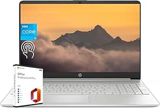 HP Laptop Business Student 15.6" HD Touchscreen, Intel 6-Core i3-1215U Processor, 16GB RAM, 1TB SSD, lntel UHD Graphics, Windows 11 Home, Microsoft Office Lifetime License
