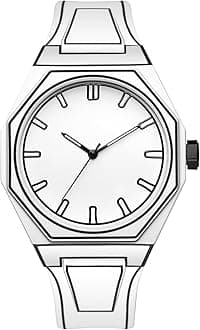 Men's Anime-Inspired Fashion Sketch Wristwatch Minimalist Creative Wormhole Design Stylish and Durable Timepiece for Men's Sports Watch