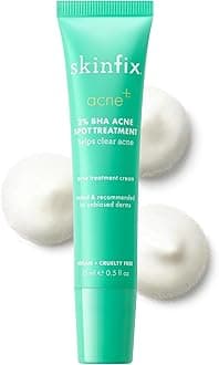 Skinfix 2% BHA Spot Treatment - 0.5 fl oz - Clears Acne Blemishes & Blackheads with Niacinamide - Fragrance Free - Vegan, Cruelty Free