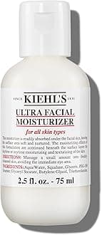 Ultra Facial Moisturizer, for Easy Daily Hydration, Infused with Squalane and Glycerin, Replenishes Moisture Barrier and Softens Skin, Suitable for All Skin Types, Fragrance-Free