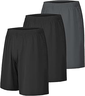 CE' CERDR Mens Athletic Workout Shorts with Pockets and Elastic Waistband Quick Dry Activewear