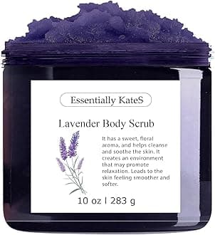 Lavender Salt Scrub 10 oz – Natural Exfoliating Body Scrub with Dead Sea & Sea Salt, Moisturizing Oils for Smooth, Soft, Radiant Skin, Spa-Quality, Paraben-Free
