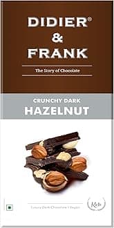 Didier & Frank Crunchy Hazelnut Dark Chocolate, 80g (Keto)