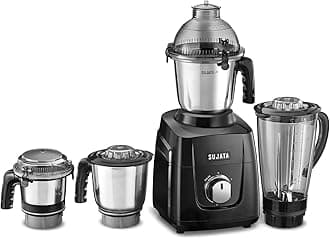 Sujata MG03 Mixer Grinder | The New Generation Mixer Grinder | Powerful and Versatile Kitchen Appliance | 1000 Watts Motor | 4 Stainless Steel Jars
