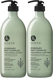 Rosemary Mint Strengthening Shampoo and Conditioner Set Nourish & Smooth Damaged Hair Thickening Shampoo for Thinning Hair,Add Shine for All Hair Types, for Men and Women 33.8oz×2