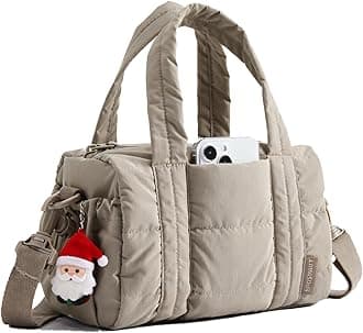 Reiki Gym Bag for Women, Mini/Medium Crossbody Bags for Women, 5L Dance Bag with Detachable Strap, 15L Yoga Mate Bag with Wet & Dry Pocket, Mini/Sand Brown