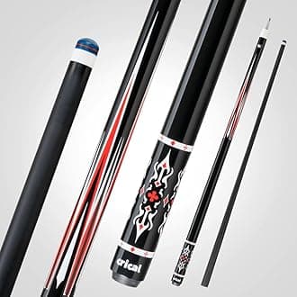 CRICAL Carbon Fiber Pool Cue Stick 58" Billiard Cue Sticks Professional Low Deflection Pool Sticks with 3/8 * 8 Pin Joint and 12.5mm Tip