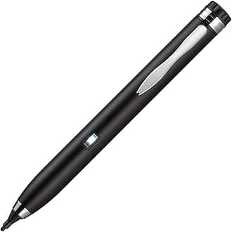 Ibiopen SENSE Pro Capacitive Touch Screen Stylus | Ultra Fine 2mm Tip | iOS, Android (Silver)