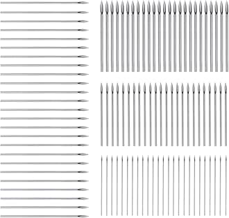 100Pcs Mix Body Piercing Needles Sizes12G 14G 16G 18G Piercing Needles Sterile Ear Nose Piercing Needles