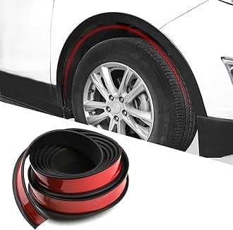 3.5CM Car Wheel Eyebrow Arch Trim Lips Strip Fender Flare Protector Universal Rubber Wheel Eyebrow Protector for Car and Truck Fender Flare Edge Trim