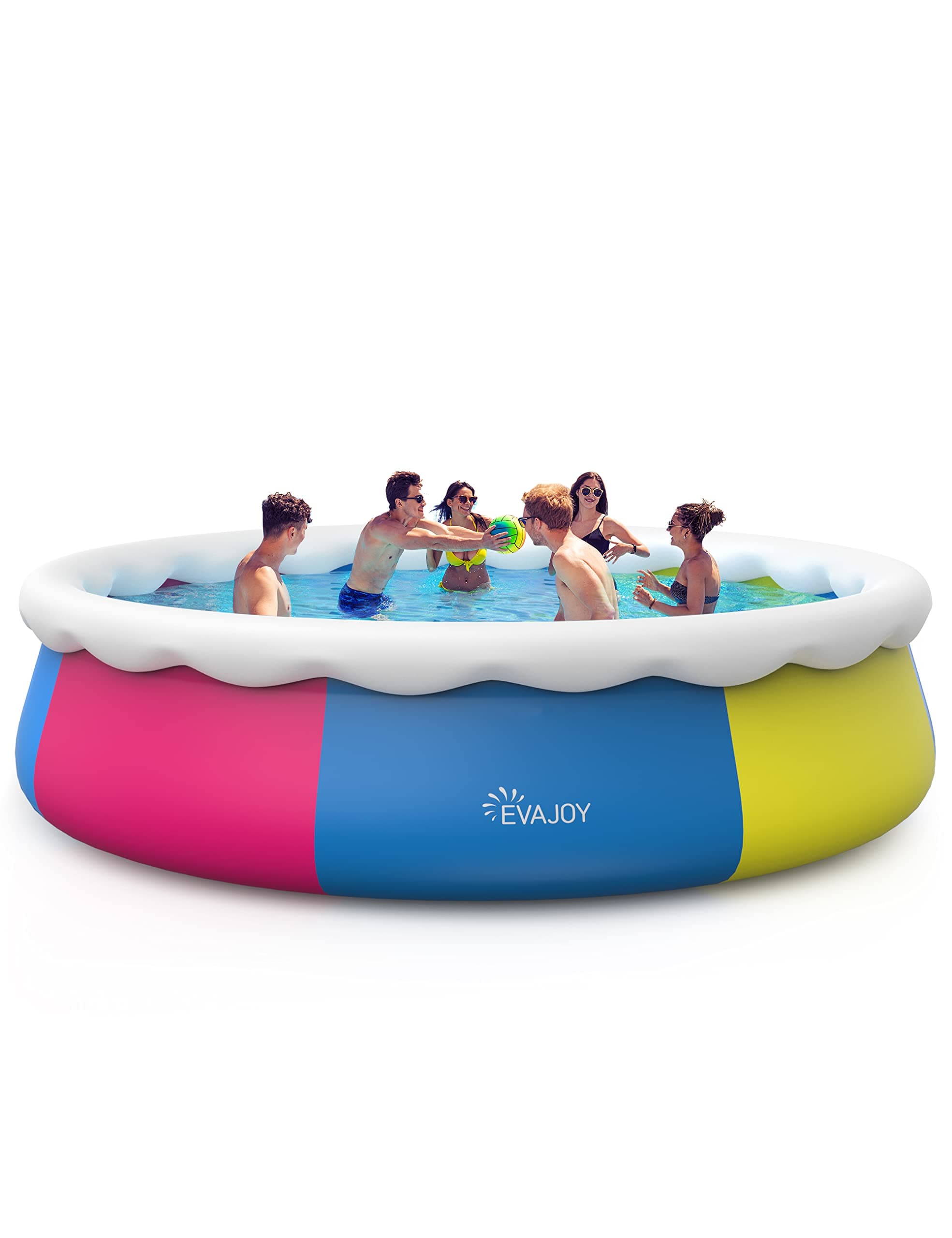 15ft *35in Inflatable Swimming Pool Include Filter Pump, Ground Cloth and Cover, Blue