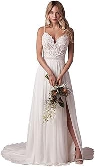 Wedding Dresses for Bride 2025 Lace Mermaid Sleeveless Beach Bohe Wedding Gowns