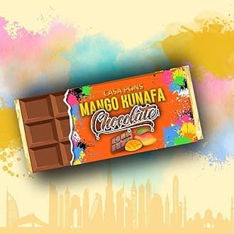 Dubai Kunafa Chocolate Pistachio flavor Freshly Made With Real Kunafa in DUBAI- Viral Kunafa Chocolate in Dubai (Small, Mango)