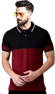 LEOTUDE Men's Matty Regular Fit Plain Polo T-Shirt