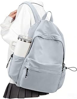 School Backpack Blue Waterproof Bookbag Casual Lightweight Travel Rucksack Daypack Backpacks for Men Women College High School Bags backpack for Boys Girls Teens