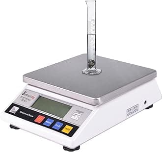 SurmountWay High Precision Digital Scale - 10kg x 0.1g Accurate Lab Industrial Scientific Electronic Scale for Commercial, Kitchen, Jewelry, Gold, Analytical Weighing