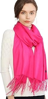 RIIQIICHY Women's Scarf Pashmina Shawls and Wraps for Evening Dress Bridesmaid Wedding Bridal Winter Warm Long Large Scarves