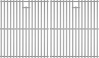 15 Inch Grill Cooking Grates Replacement, Stainless Steel Grill Grates for Select Gas Grill Models by Broil King, Broil-Mate, Huntington and Sterling Gas Grill