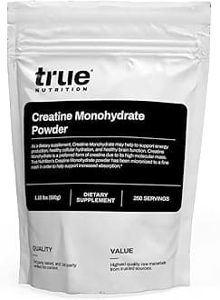 Creatine Monohydrate Powder - Micronized Creatine, 2g per Serving - Supports Muscle Strength, Power & Recovery - Non-GMO, Gluten Free, Vegan - Pre & Post Workout Supplement - 500g