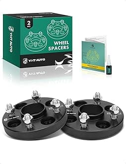 YHTAUTO 4x100mm Hub Centric Wheel Spacers 20mm Compatible with Honda, Acura, Kia, Mini & Mitsubishi Models, Integra, CRX, 4 Lug Wheel Tire Spacers w/ M12x1.5 & 12.9 Grade Studs 56.1mm Hub Bore, 2PCS