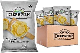 Deep River Snacks Original Sea Salt Kettle Cooked Potato Chips, 2 Ounce (Pack of 24)