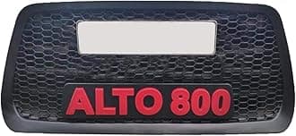 CAR SAAZ Red Alpha Front Chrome Grill Compatible with Alto 800 Type-3 (2016-2018)