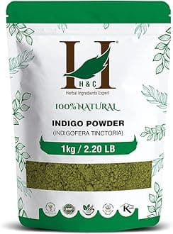 H&C Indigo Powder (Indigofera Tinctoria) - 1Kg Pack | For Hair Coloring (1kg)