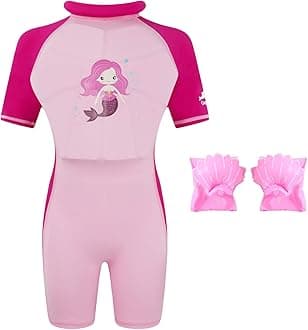 Floatation Swimsuit for Boys Girls, Kids One Piece Swimwear for Swimming Trainer, Toddler Bathing Suit