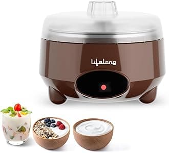 Yogurt & Curd Maker for Home | Automatic Curd Maker with Auto Temperature Regulation | Electric Probiotic Yogurt Maker Machine for Kitchen (1 Litre) | 304 Stainless Steel Container (LLECM09)