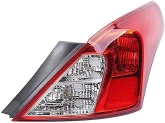 Left/Right Side Tail Lamp Compatible with Nissan Sunny Almera 2011 2012 2013 2014 2015 2016 2017 Rear Tail Light Brake Lamp with(Right-1PCS)