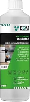 EQM - ECO-212 - Coffee Machine Descaler - 500 ml - 100% Natural Origin - Compatible with All Coffee Machines - Removes Limescale in Coffee Makers and Household Appliances