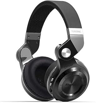 T2 Plus Turbine Bluetooth Wireless Over Ear Headphones With Mic (Black)