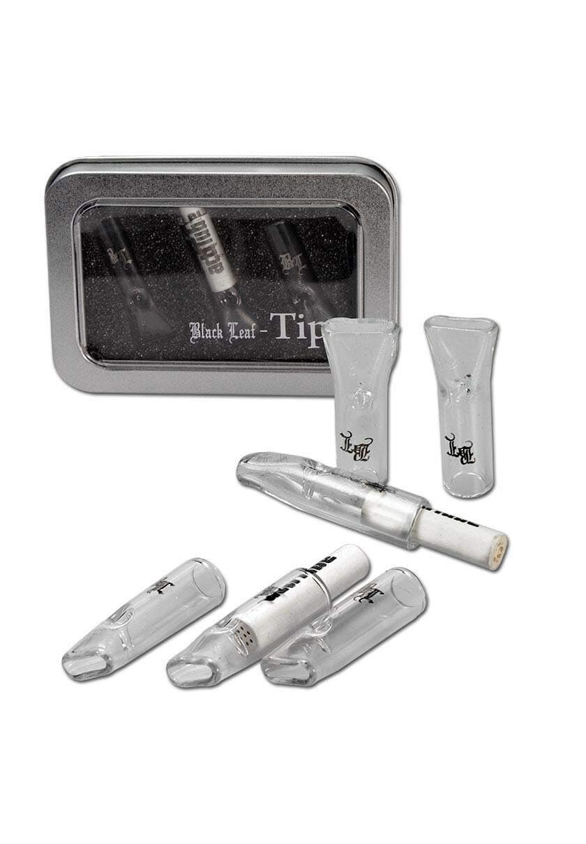 3 x Black Leaf Glasfilter Tips (10mm outer, 7mm inner) + Actitube-Filter