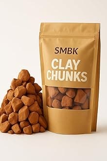 SMBK Red Clay, Edible Clay Chunks, Natural Clay, Organic Clay, Clay Mask, Natural Mud Mask - wt. 3 oz (110gm)