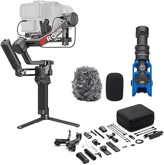 RS 4 Pro Combo, 3-Axis Gimbal Stabilizer for DSLR & Cinema Cameras, Native Vertical Shooting, 4.5kg/10lbs Payload, Image Transmitter & Focus Pro Motor, Condenser Shotgun Microphone
