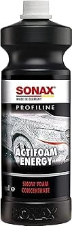SONAX PROFILINE Actifoam Energy (1 Litre) - Effective Car Detergent with Active Foam Power. Works as Shampoo, Wheel Cleaner and Insect Remover | Item No. 06183000