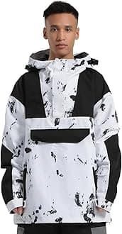 GSOU SNOW Men Ski Jacket Snowboard Snow Coat Warm Winter Waterproof Mountain Hooded