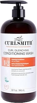Curl Quenching Conditioning Wash - Vegan Cowash 2 in 1 Conditioner and Shampoo for Wavy, Curly and Coily Hair (32oz)