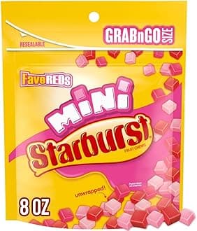 Minis FaveREDs Fruit Chewy Unwrapped Easter Candy for Easter Basket Stuffers, Grab N Go, 8 oz Bag