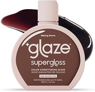 - Supergloss Color Conditioning Gloss – Hydrating Semi-Permanent Color Hair Gloss & Shine Boost – Color Depositing Mask - Vegan, Cruelty-Free – 6.4 Fl Oz - Blazing Brown - Dark Cool Brown