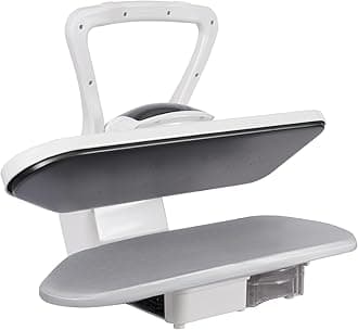 Intelligent Steam Press, 1600W Digital Steam Press w/5 Fabric Functions and Overheating Protection 26" Iron Press for Clothes w/Touch Screen & Voice Prompts for Clothes, Sheets, and Fabrics