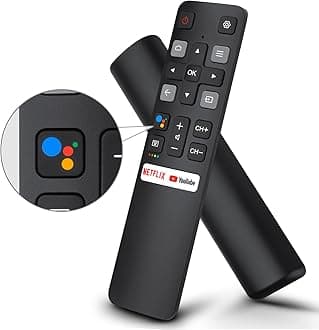 Voice Replacement for TCL-Android-TV-Remote,New Upgraded RC802V for TCL Smart TVs with Google Voice Function