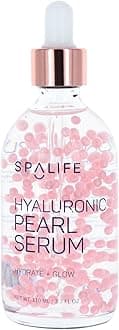 Spa Life Face Serum: Hyaluronic Acid Serum 100 ml (3.7 oz) - Smoothing & Hydrating Daily - Targets Dryness, Fine Lines, & Wrinkles - Helps Plump Skin, Dissolving Pearl Capsules for Instant Luminosity